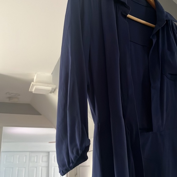 Navy shirt dress sz 4P - Picture 7 of 9